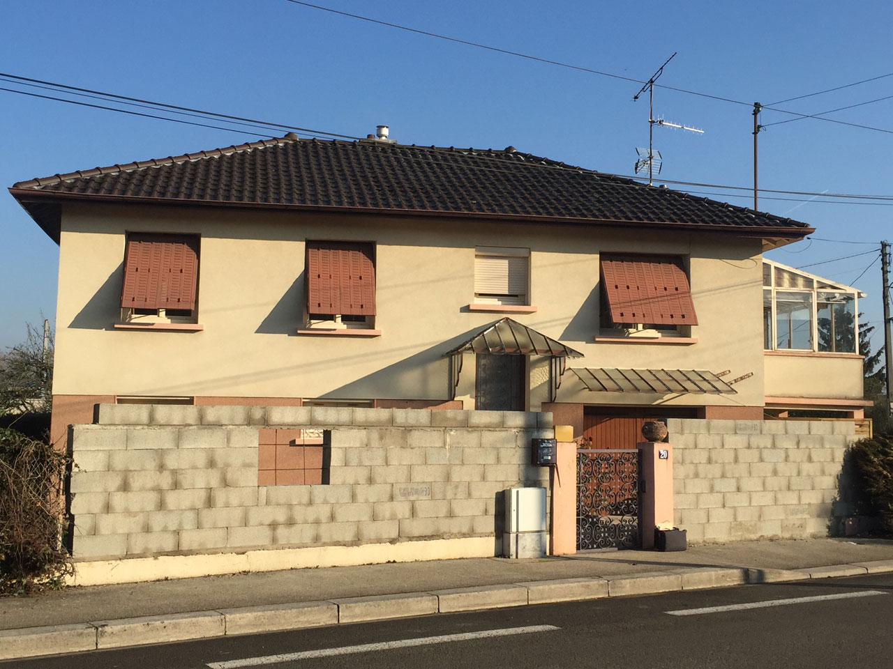 État de la façade avant la rénovation