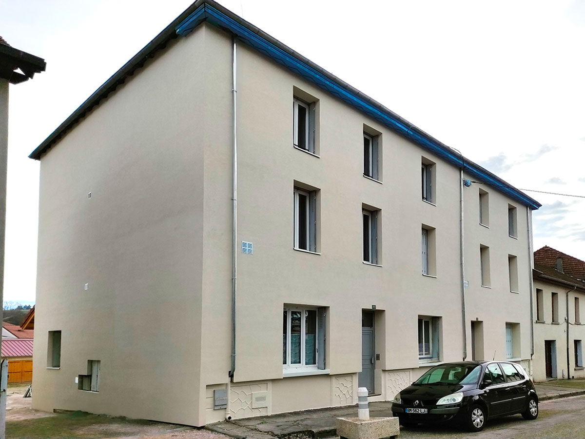 Isolation d’un immeuble à Saint-Clair-de-la-Tour