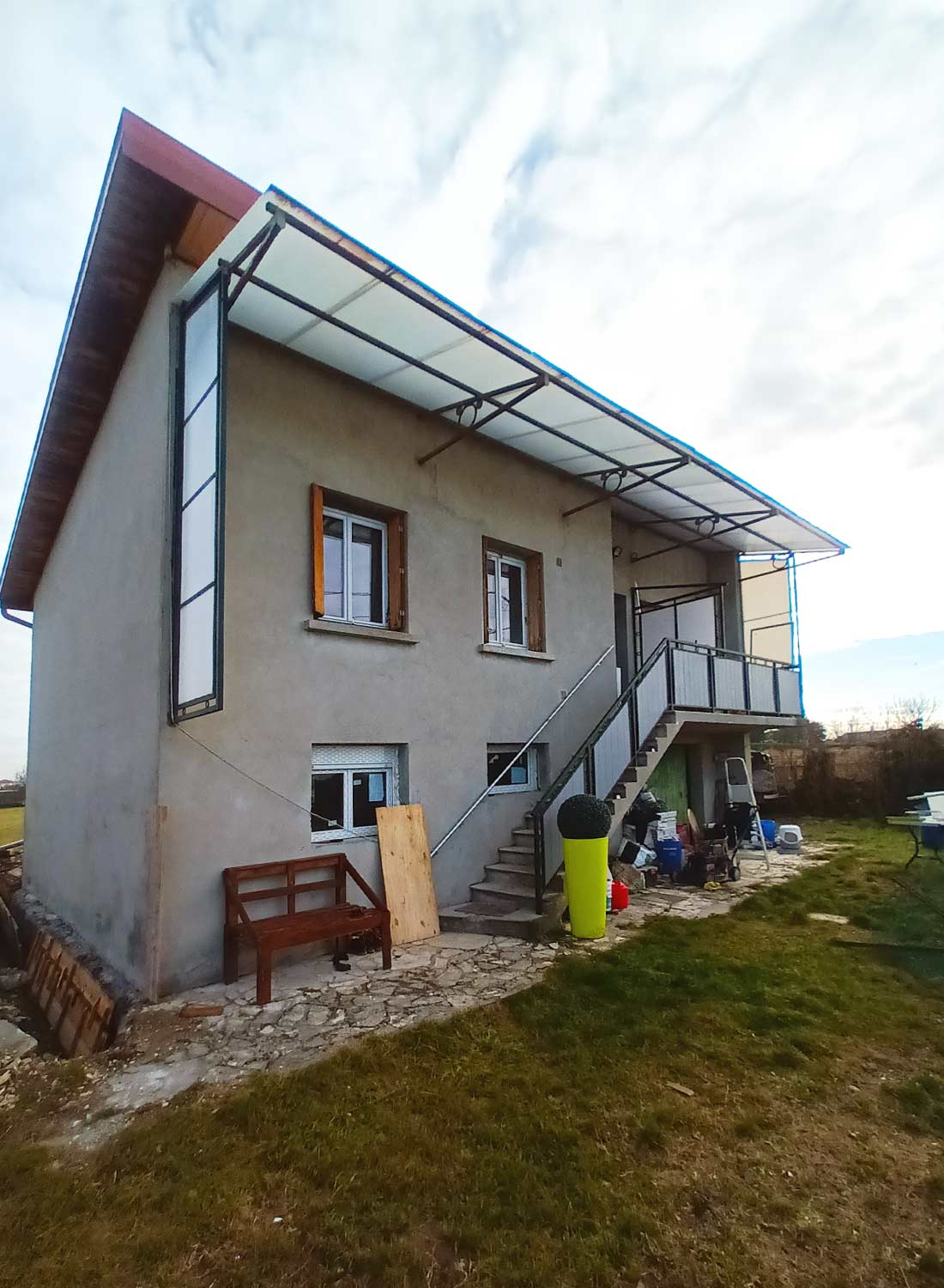 Maison avant isolation extérieure à Nyvroz