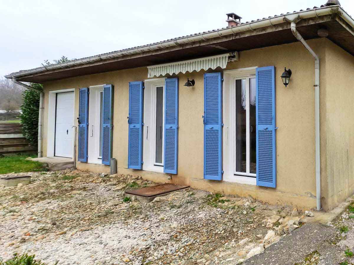 Maison situé à Sermérieu avant travaux d'isolation extérieure